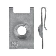 Sheet Metal Nut Shortened Rear Claw | Zinc Plated | Spring Steel | @Pack of 25 | by Wurth