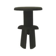 Plastic Expanding Rivet with Cap | Quick Fastening | High Retention Force | Black | @Pack of 25 | by Wurth