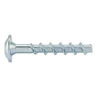 Concrete Screw with Pan Head W-BS/S | Zinc-Plated Steel | 6mm Anchor Size | @Pack of 100 | by Wurth