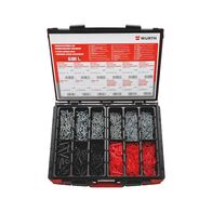 Plastic Anchor with Combi Screw Assortment | 900 Pieces | Durable System Case | Versatile Fastening Solutions | by Wurth
