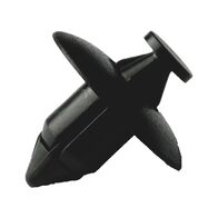 Push-in Rivet with Cap | High Strength & Quick Installation | Rounded Design | Black | @Pack of 25 | by Wurth