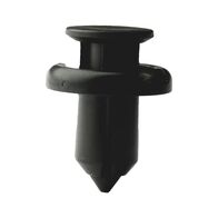 Push In Rivet with Cap Tapered Body Clip | High Retention Force | Easy Installation | Black | @Pack of 25 | by Wurth