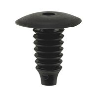 Pine Tree Clip with Large Gradation | Quick Press-In Installation | Universal Fit | Black | @Pack of 25 | by Wurth