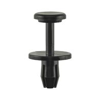 Plastic Expanding Rivet with Cap | Quick Fastening | High Retention Force | Black | @Pack of 50 | by Wurth