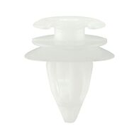Interior Trim Clip with Half-Round Head | Suitable for Oval Holes | Durable Polyoxymethylene | @Pack of 25 | by Wurth