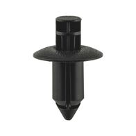 Push In Rivet Without Cap | High Retention Force | Easy Installation | Black | @Pack of 25 | by Wurth