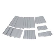 Tarpaulin Repair System Patch Set | 32 Self-Adhesive Patches | UV-Resistant & High Bonding Strength | Silver | by Wurth
