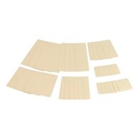 Tarpaulin Repair System Patch Set | 32 Self-Adhesive Patches | UV-Resistant & High Bonding Strength | Ivory Color | by Wurth