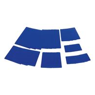 Tarpaulin Repair System Patch Set | 32 Pieces | Self-Adhesive & UV-Resistant | Ultramarine Blue | @1 PCS | by Wurth