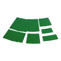 Tarpaulin Repair System Patch Set | 32 Self-Adhesive Pieces | UV-Resistant & High Bonding Strength | Emerald Green | by Wurth