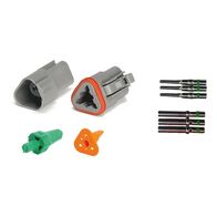 Deutsch DT Series 3 Pin Connector Kit | Complete Connection Set | Ideal for Automotive & Industrial Use | by Wurth