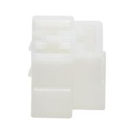 Multi-point Housing for Flat Plug-in Sleeve | 3 Electrical Poles | IP20 Rated | Natural Color | @Pack of 5 | by Wurth