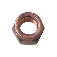 Exhaust Slotted Nut DIN 14441 | Reduced Wrench Size | Copper-Plated Steel | @Pack of 10 | by Wurth