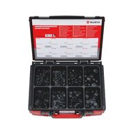 Body Sealing Plugs Assortment | 450 Pieces in System Case | Corrosion Resistant & Silicone-Free | Black | @1 of 1 | by Wurth