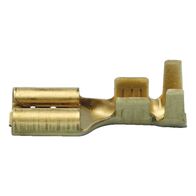 Blade Receptacle Uninsulated | Brass Material | Unsealed Design | Plain Surface Finish | @Pack of 25 | by Wurth