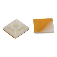 Self-Adhesive Cable Tie Base | 50 PCS | High Flexibility & Temperature Resistance | Natural Rubber | by Wurth