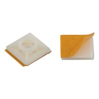 Self-Adhesive Cable Tie Base | 4.8mm Compatibility | High Flexibility | Natural Color | @Pack of 50 | by Wurth