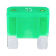 Flat Blade Fuse MAXI Silver | 30A Current | Silver Plated Contacts | Green Color | @Pack of 5 | by Wurth