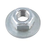 Nut with Spring Lock Washer M6 | Zinc Plated Blue Passivated | Easy Installation | @Pack of 25 | by Wurth