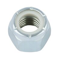 Hexagon Nut Low Profile with Clamping Piece | Zinc-Plated & Blue Passivated | GR5 Steel | @Pack of 10 | by Wurth