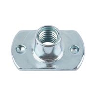 Weld Nut High Profile M6 | Zinc Plated Steel | Blue Passivated | @Pack of 100 | by Wurth
