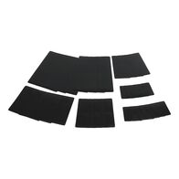 Tarpaulin Repair System Patch Set | 32 Self-Adhesive Pieces | UV-Resistant & High Bonding Strength | Jet Black | by Wurth