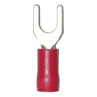 Crimp Cable Lug Fork Shape | Polyamide Insulated | M4 Flange | Red Color | @Pack of 25 | by Wurth