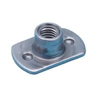 Weld Nut High Profile WN 385 | M8 Metric Thread | 4 Weld Projections | Plain Steel | @Pack of 100 | by Wurth