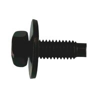 Hexagon Head Panel Screws with Washer | M5 Thread | Zinc Plated Black | Secure Tightening | @Pack of 25 | by Wurth