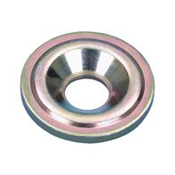 Countersunk Washer Deep Yellow Galvanised | Solid Steel | Corrosion Resistant | @Pack of 100 | by Wurth