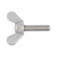 Wing Screw DIN 316 | A2 Stainless Steel | Hand-Operable Wing Head | Plain Finish | @Pack of 10 | by Wurth