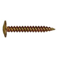 Button Head Needle Point Stitching Screw | Self-Piercing | Zinc Plated | White Finish | @Pack of 100 | by Wurth