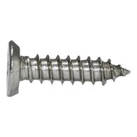 Countersunk Undercut Zinc Plated Self-Tapping Screws | Corrosion Resistant | H Recessed Head | Pointed Tip | @Pack of 100 | by Wurth