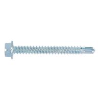 Pias® Drilling Screw | Hexagon Head & Drill Tip | Case-Hardened Steel | Zinc-Plated | @Pack of 50 | by Wurth