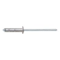 Blind Rivet Flat Head RIV MHD ALU ST A2K | 3.2 x 8 mm | Aluminium & Galvanised Steel | @Pack of 50 | by Wurth