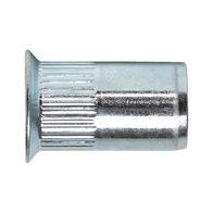 Rivet Nut with Countersunk Head | Zinc-Plated Steel | Knurled Shank | M8 | by Wurth