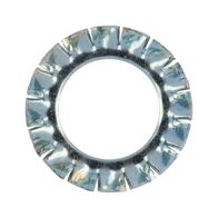 Serrated Lock Washer DIN 6798 | Externally Serrated Design | Zinc-Plated Steel | @Pack of 100 | by Wurth