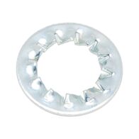 Serrated Lock Washer DIN 6798 | Internally Serrated Design | Zinc-Plated Steel | Blue Passivated | @Pack of 100 | by Wurth