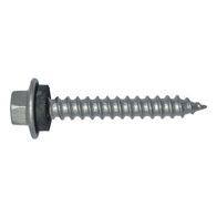 Hex Head Screw with Seal Type 17 | Hot Dip Galvanized Steel | Self-Drilling Tip | @Pack of 40 | by Wurth
