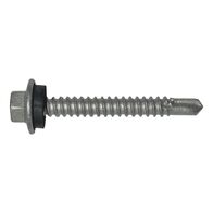 Flange Hex Metal Self Drilling Screw with Seal | Hot Dip Galvanized | 6.3mm Diameter | by Wurth