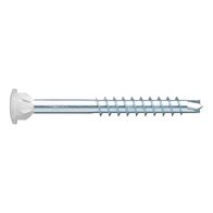 ASSY®plus 4 TH Glass Strip Screw | Hardened Zinc-Plated Steel | Partial Thread & White Top Head | @Pack of 500 | by Wurth