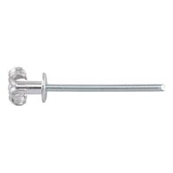Blind Rivet with Soft Claws & Flat Head | Aluminium Sleeve | 25 PCS | by Wurth