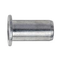 Rivet Nut Multi-Purpose Flat Head | Aluminium Material | Large Clamping Length Range | @Pack of 10 | by Wurth