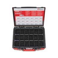 Tapping Screws Pan Head Assortment | 1402 Pieces | Black Steel with Protective Coating | AW Drive Included | by Wurth