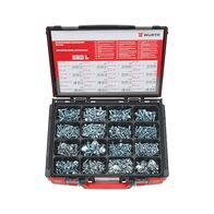 Tapping Screws Assortment | 890 Pieces | Zinc Plated Steel | Hex Head Design | by Wurth