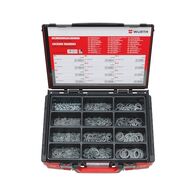 Type S Lock Washer Assortment | 1220 Pieces | Zinc Coated Steel | Disc Spring Shape | by Wurth