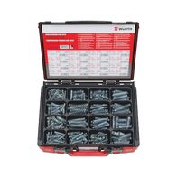 Compression Spring Assortment 335 Pieces | Zinc Plated & RoHS Compliant | DIN 2095 Standard | by Wurth