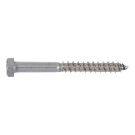Wood Screw Hexagon Head DIN 571 | A2 Stainless Steel | Corrosion Resistant | 100 PCS | by Wurth