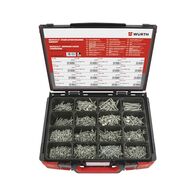Chipboard Screws Assortment | Full Thread & Countersunk Head | Zinc Plated A2K | @Pack of 2100 | by Wurth