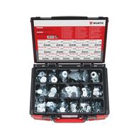 Wing Repair Washer Assortment | 1400 Pieces | Zinc-Plated Steel | Blue Passivated Finish | by Wurth